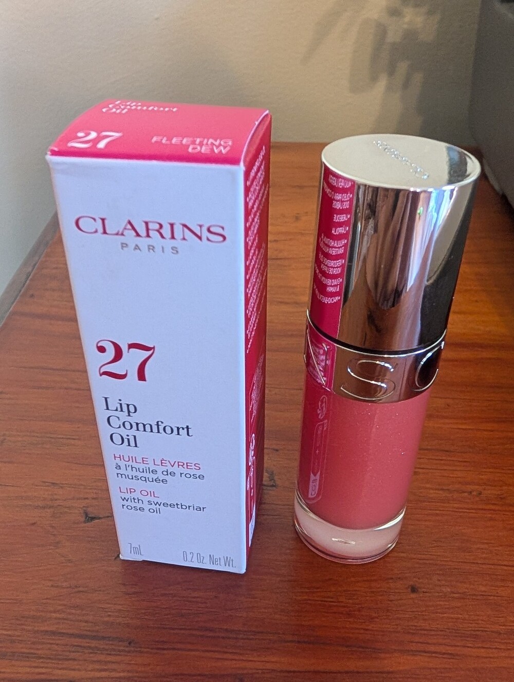 NEW Clarins Lip Comfort Oil - Fleeting Dew FULL SIZE